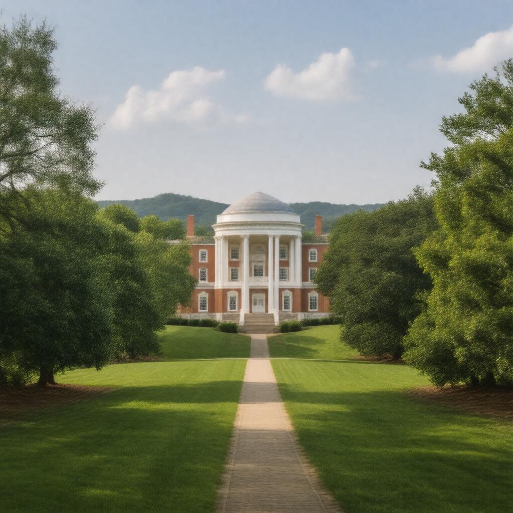 Monticello and the University of Virginia in Charlottesville